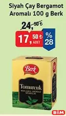 BERK SİYAH ÇAY BERGAMOT AROMALI 100 G
